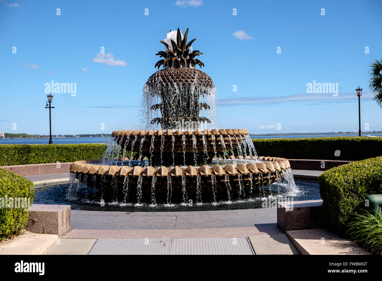 The Pineapple Fountain in Waterfront Park, Charleston, South Carolina