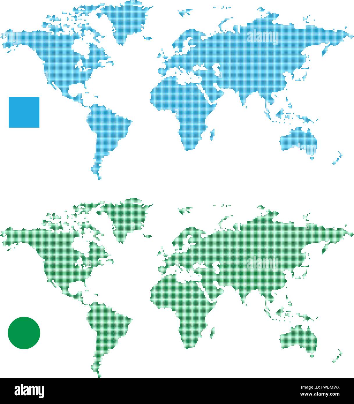 World Maps abstract rectangle and dot. Vector Illustration Stock Vector ...