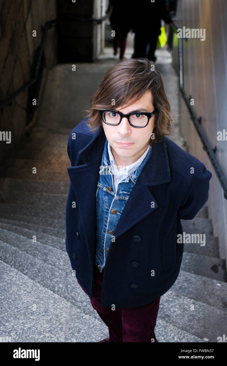 Portrait of author Travis Elborough under London Bridge. Travis is a ...