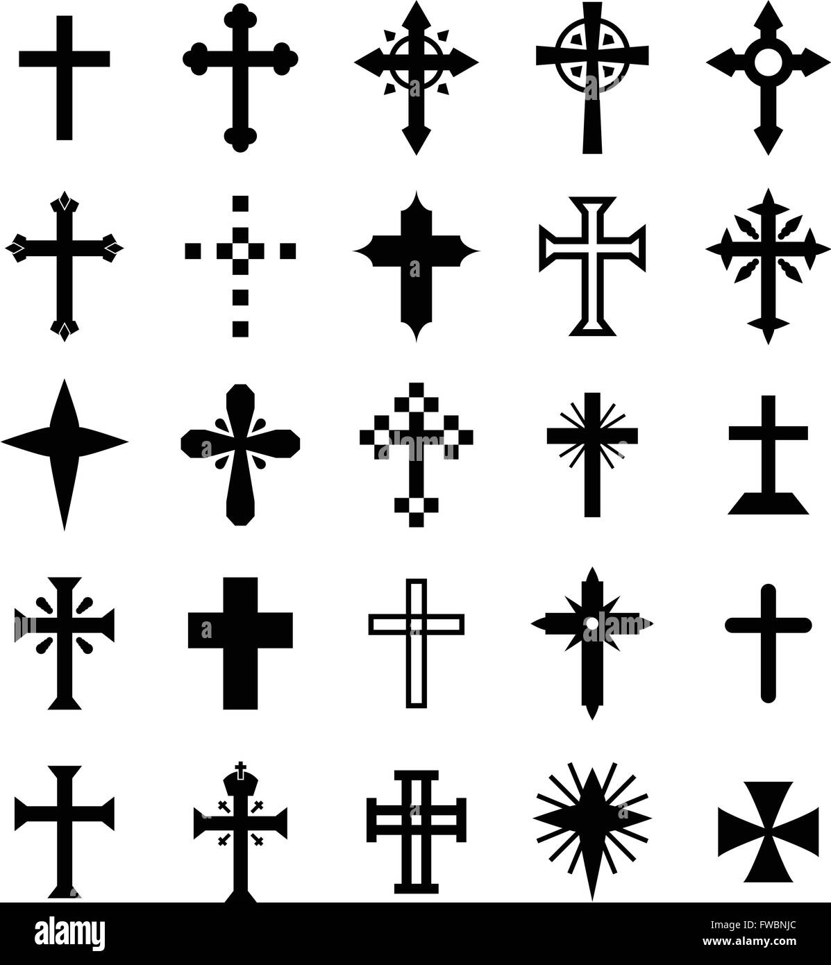 Cross Icon Stock Vector