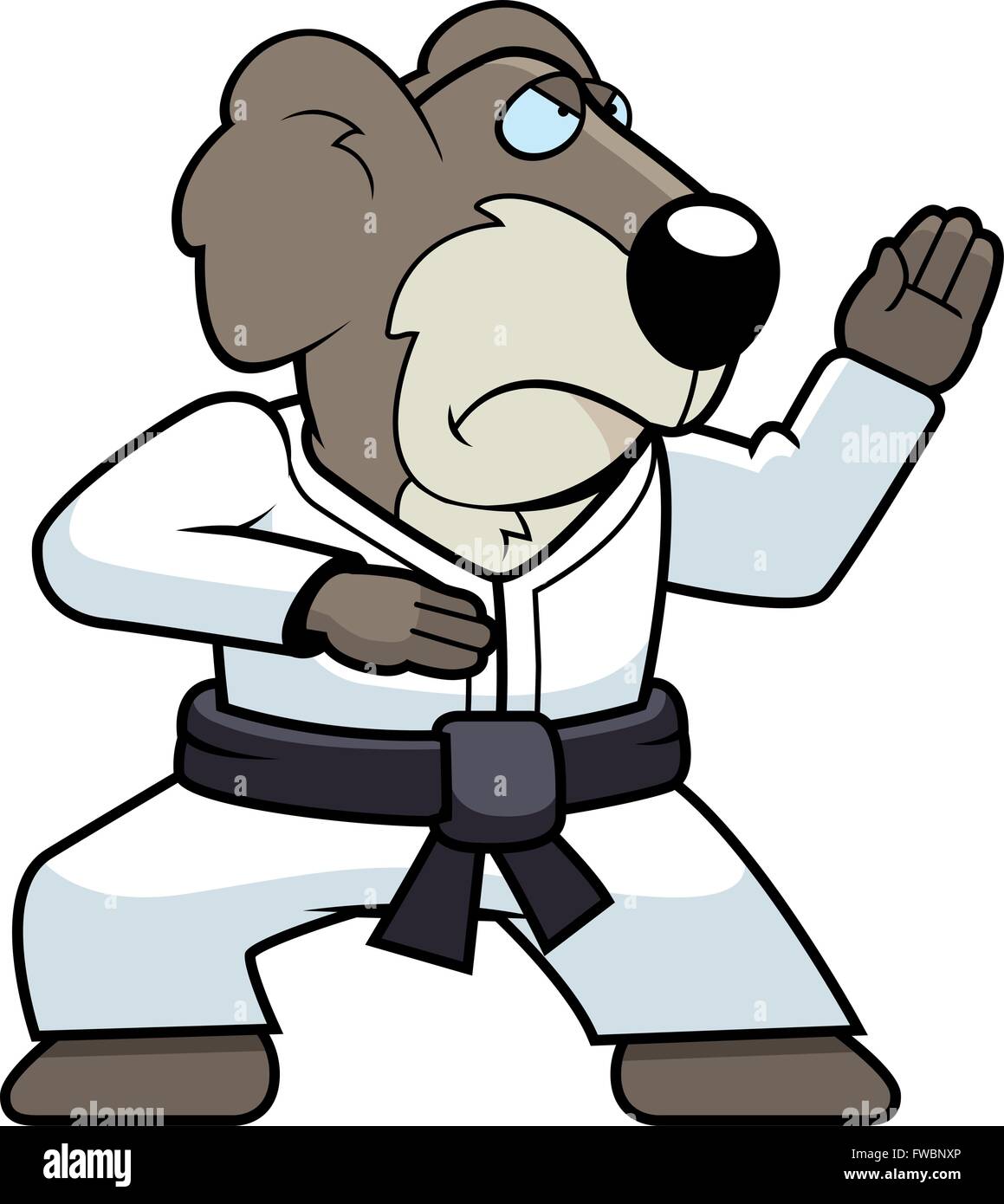 A cartoon koala doing karate in a gi Stock Vector Image & Art Alamy