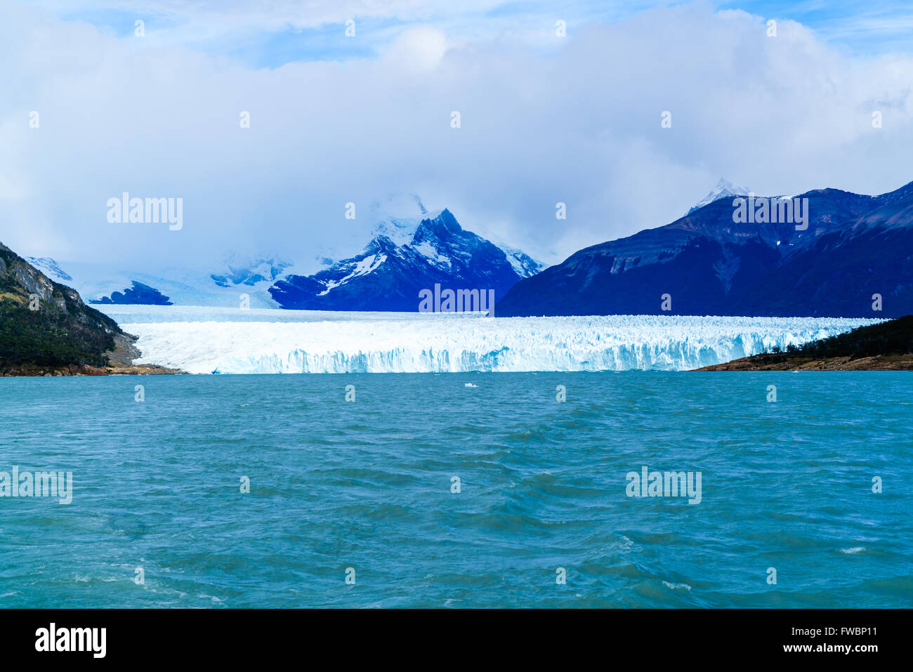 Perito Moreno Glacier iat the Los Glacieres National Park in Patagonia, Argentina Stock Photo