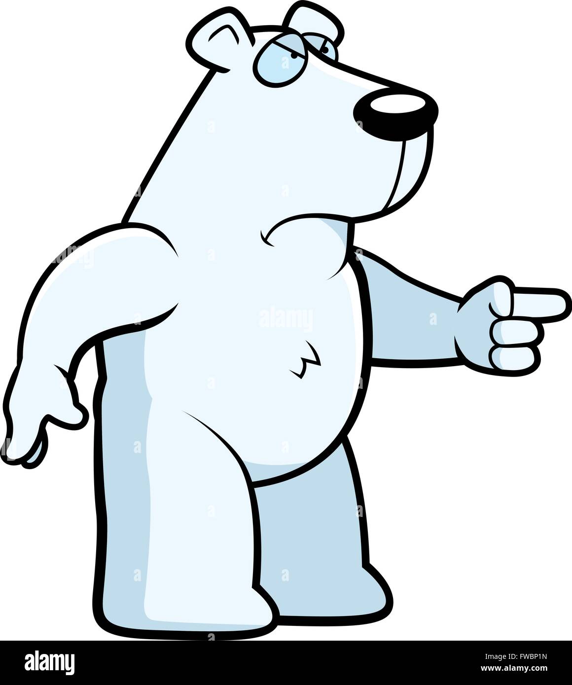 angry polar bear cartoon