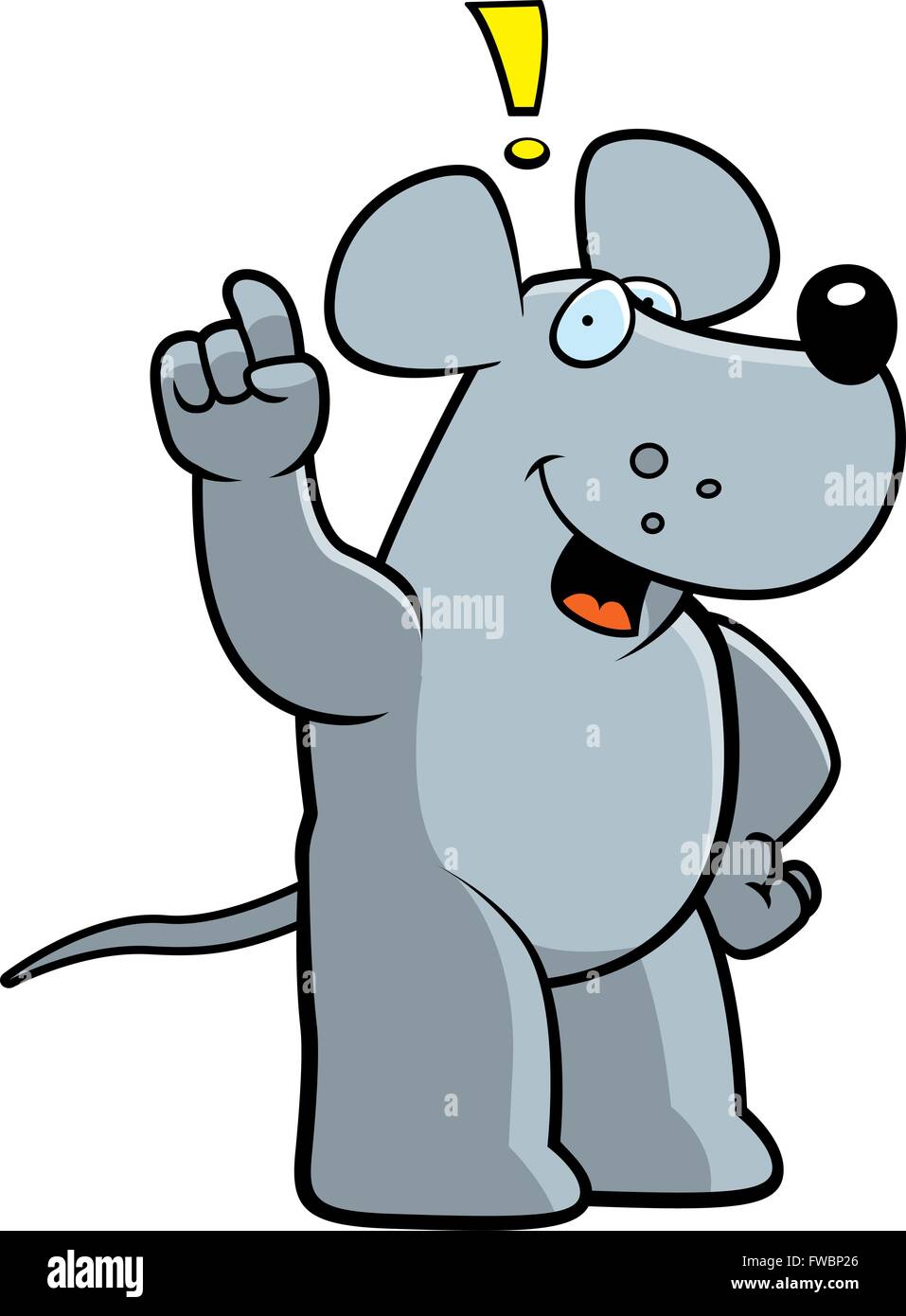 A happy cartoon rat with an idea Stock Vector Image & Art - Alamy