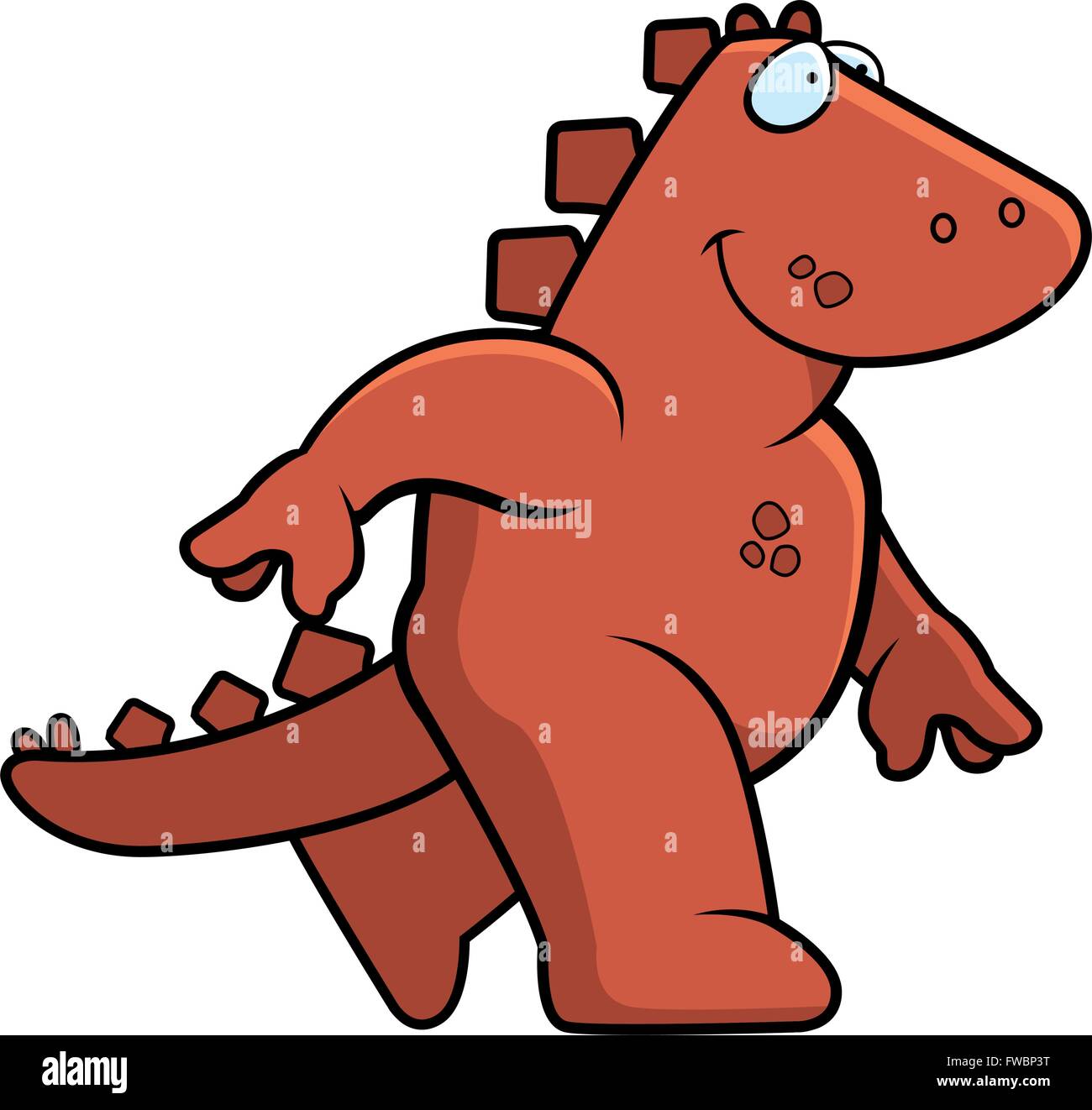 A Happy Cartoon Dinosaur Jumping And Smiling. Royalty Free SVG, Cliparts,  Vectors, and Stock Illustration. Image 26468966.