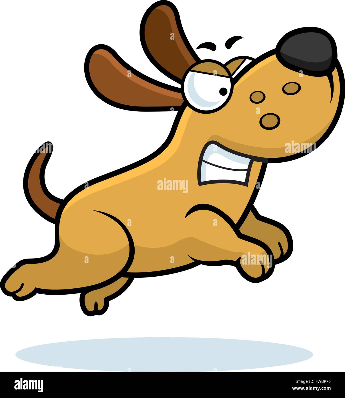 An angry cartoon dog running and growling Stock Vector Image & Art - Alamy