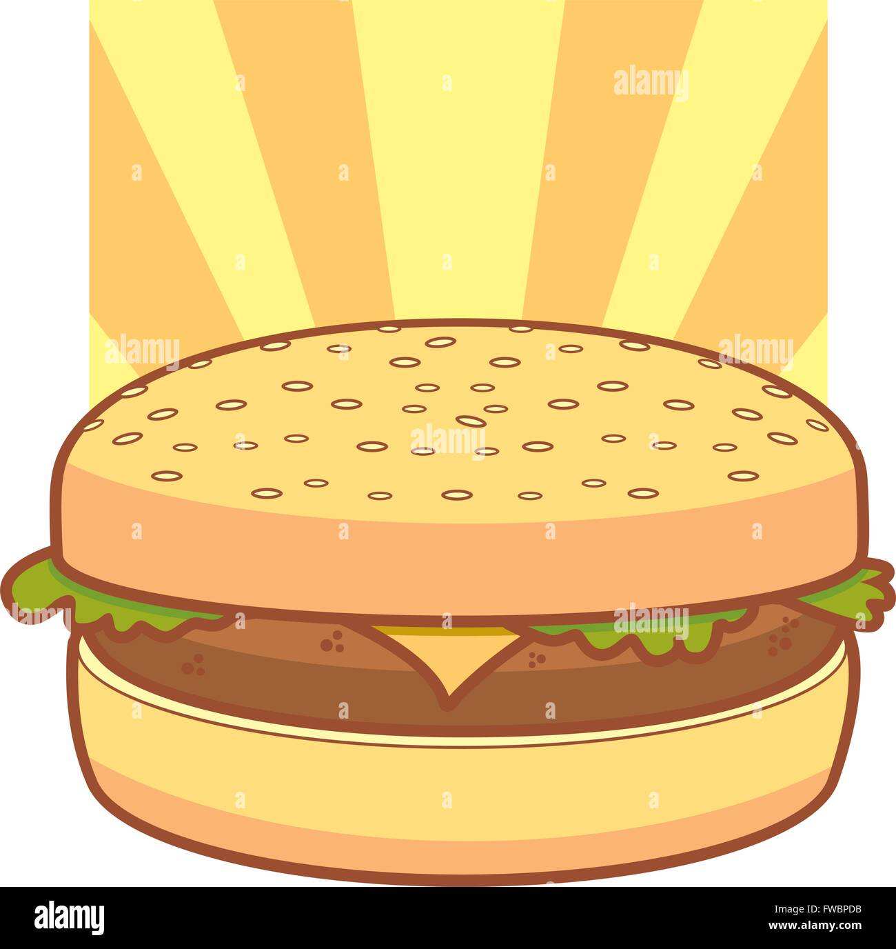 Cartoon burger hi-res stock photography and images - Page 2 - Alamy
