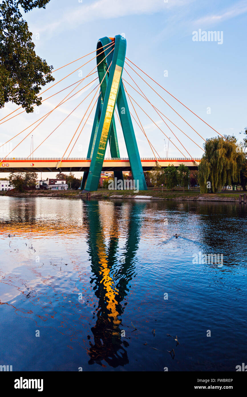 University Bridge in Bydgoszcz Stock Photo