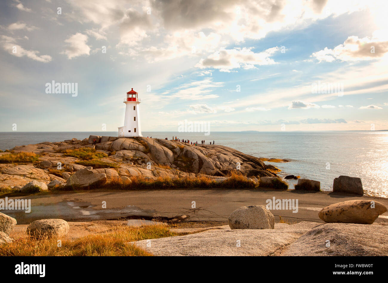 Peggys Cove lighthouse in Nova Scotia Canada Stock Photo Alamy