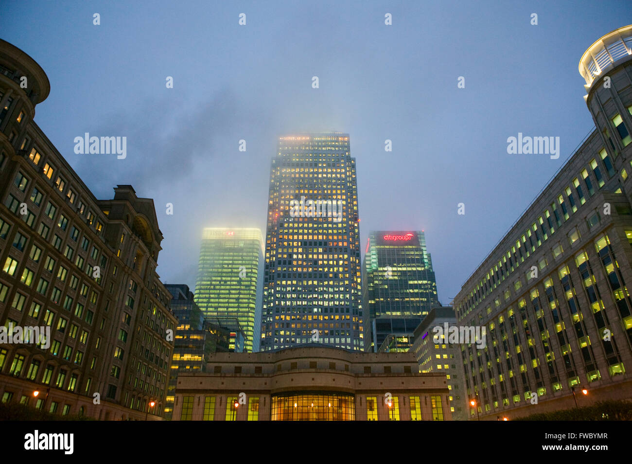 The Canary Wharf Tower At Number 1 Canada Square Surrounded By Other the-canary-wharf-tower-at-number-1-canada-square-surrounded-by-other