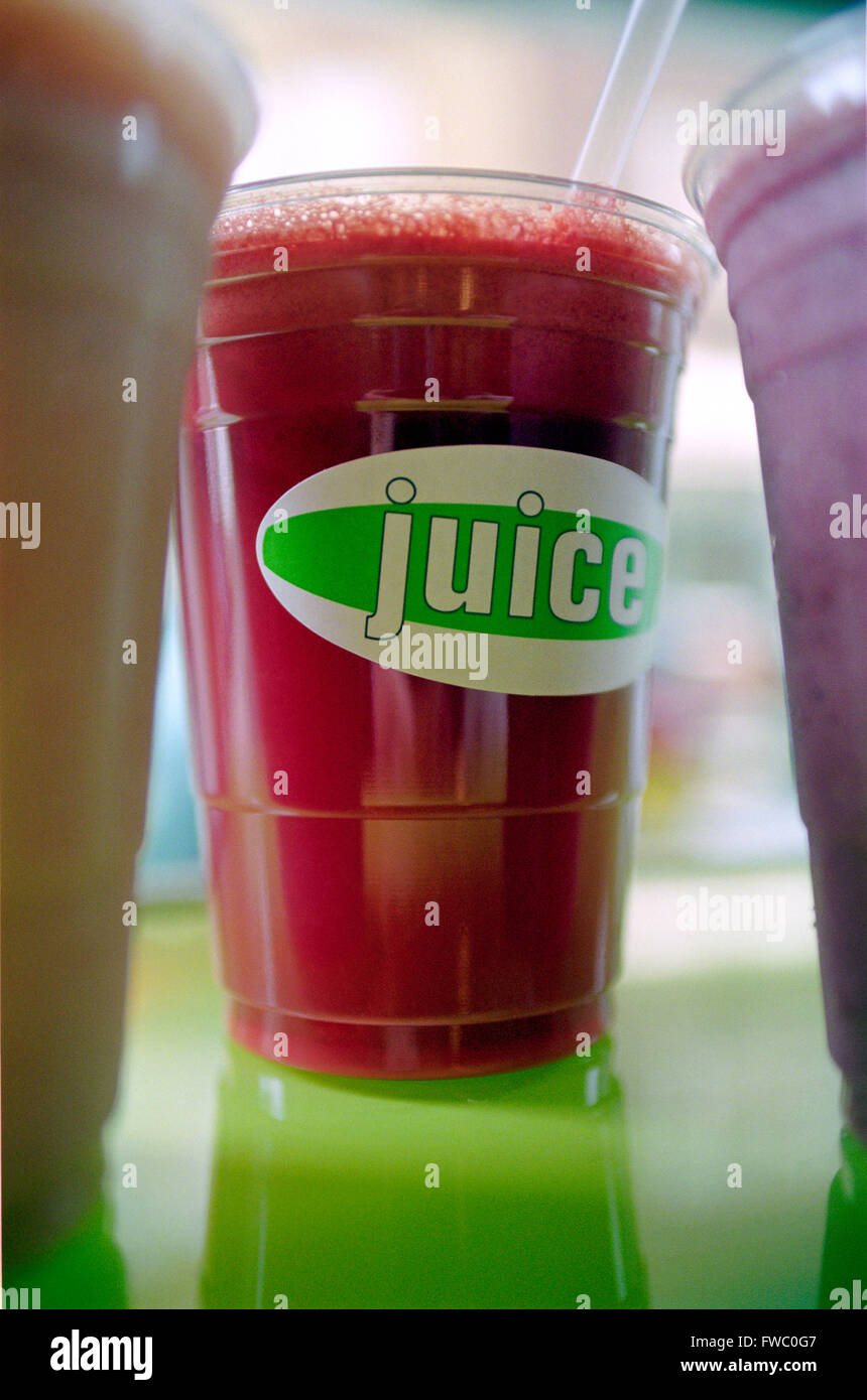 Close up of a large glass of fresh healthy fruit juice Stock Photo - Alamy