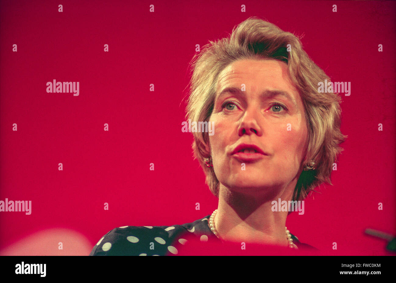 Virginia Bottomley addressing a conference in Brighton in the 1990s. Stock Photo
