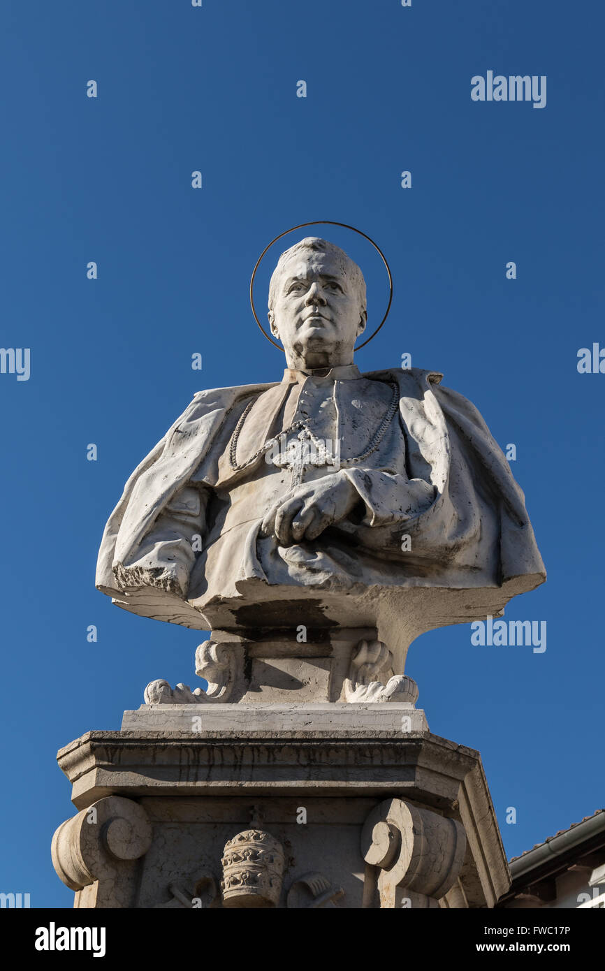 Statue of Pope Saint Pius X (born Giuseppe Melchiorre Sarto, Pope from