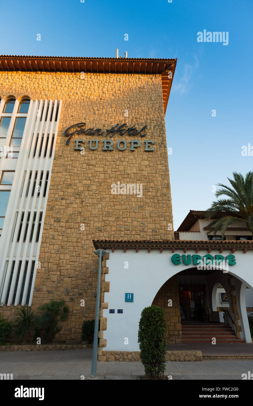 Grand Hotel Europe, San Salvador, Costa Daurada, Spain Stock Photo