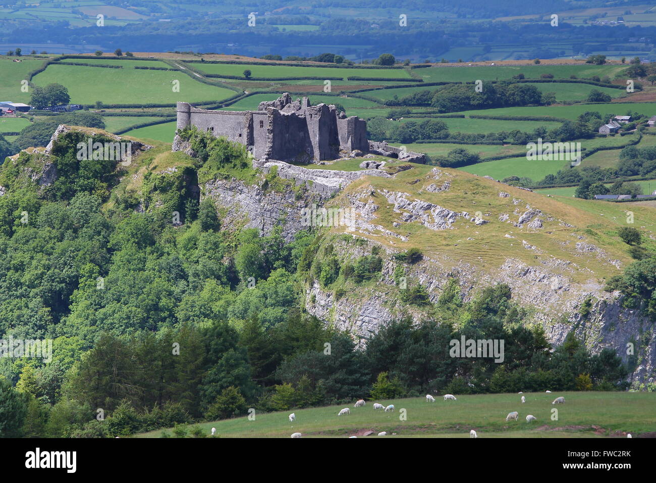 castle-on-hilltop-rocky-castle-stock-photo-alamy