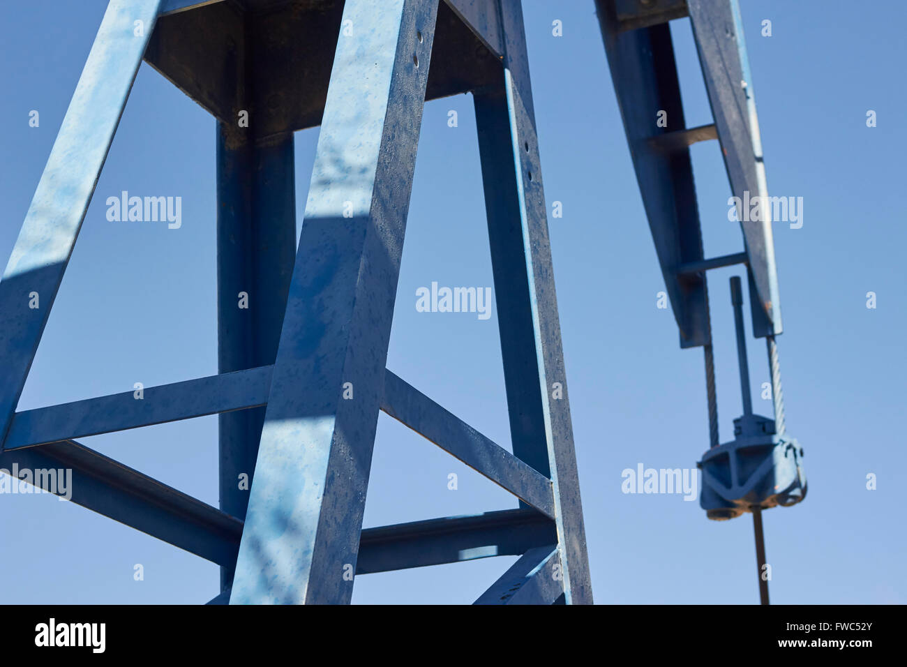 Oil Well, Fort Stockton, Texas, USA Stock Photo