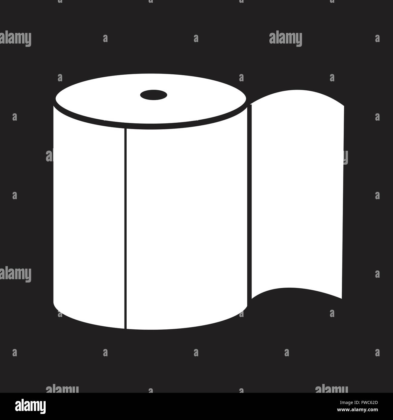 Toilet Paper Icon Stock Vector Image & Art - Alamy