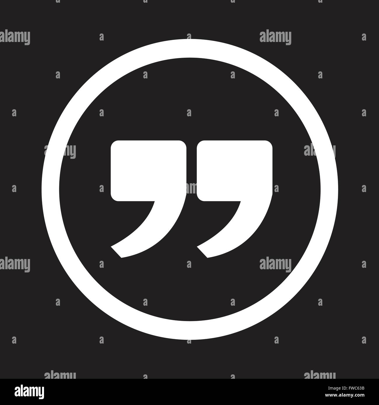 Quote sign icon , Quotation mark Stock Vector Image & Art Alamy