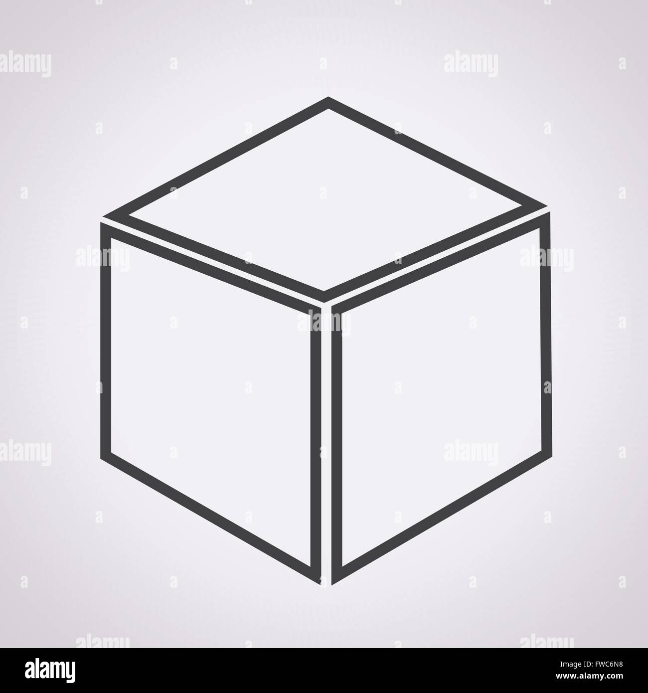 3d cube icon Stock Vector Image & Art - Alamy