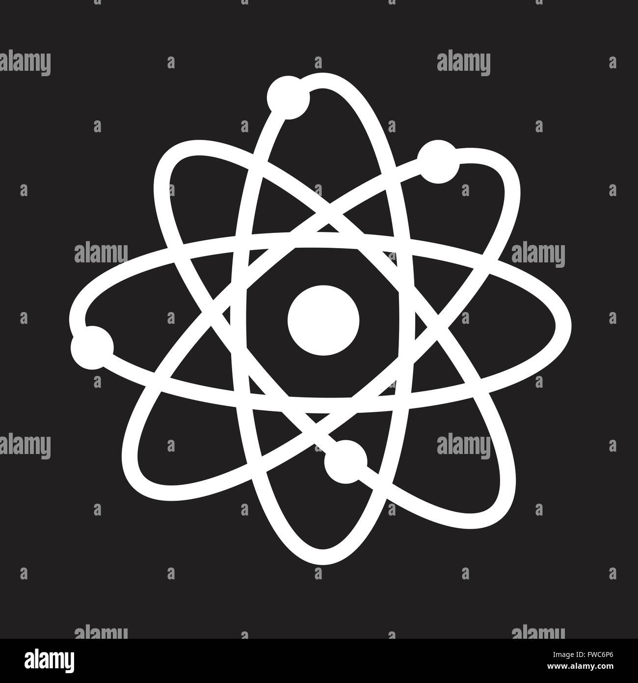 Atom structure icon Stock Vector Images - Alamy