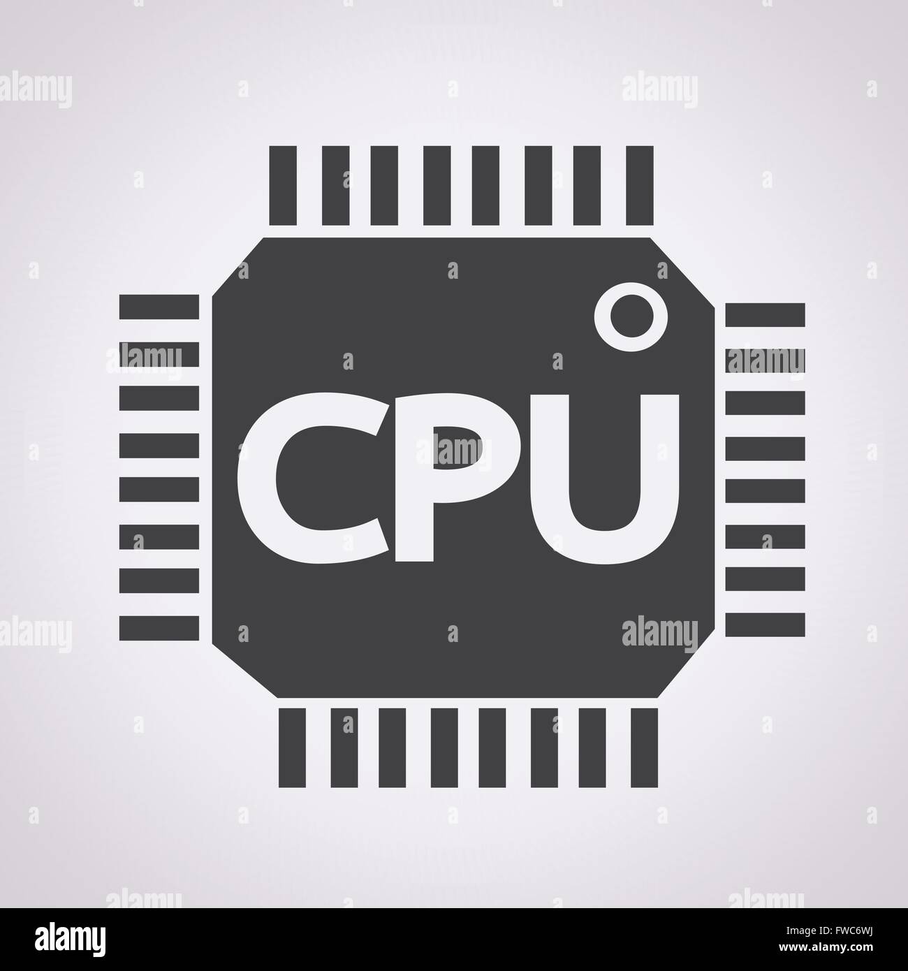 Simple cpu icon hi-res stock photography and images - Alamy