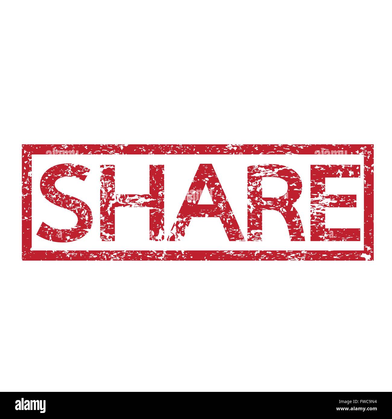 Stamp text SHARE Stock Vector