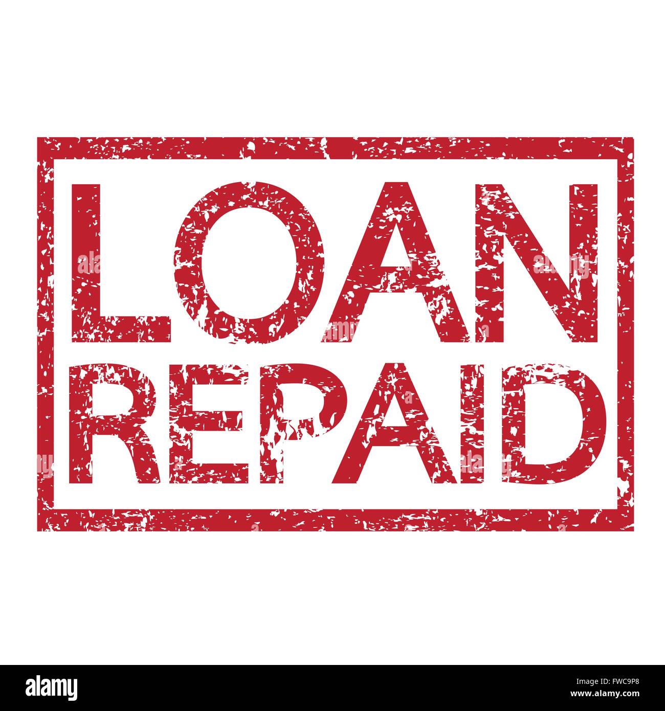 Repaid Loan repaid stamp hi-res stock photography and images - Alamy