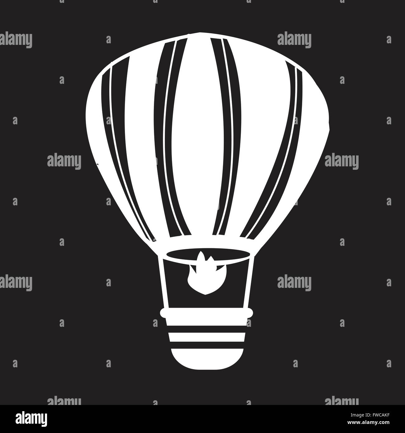 Hot air balloon icon Stock Vector Image & Art - Alamy