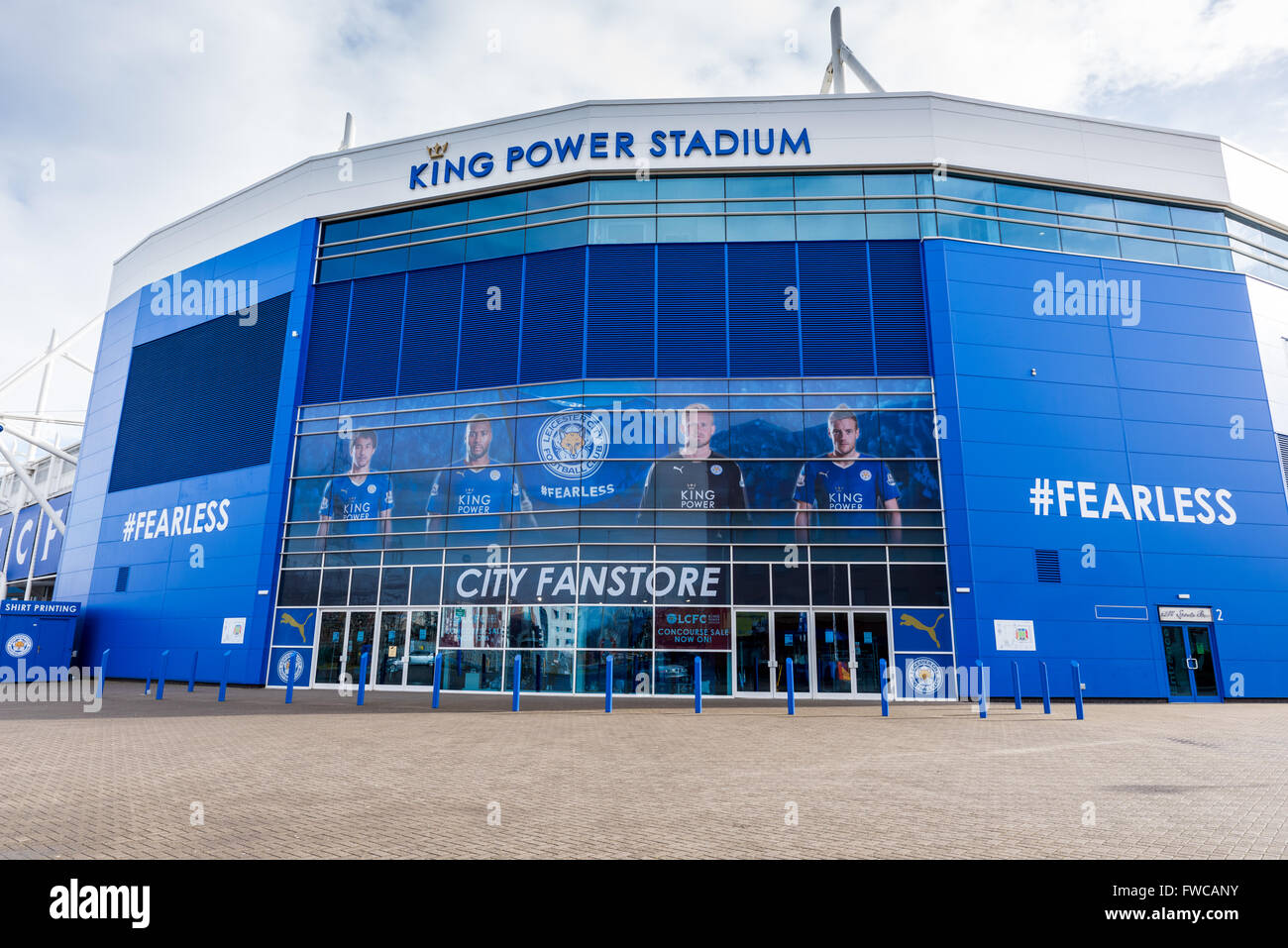 Leicester City Football Club King power stadium Stock Photo - Alamy