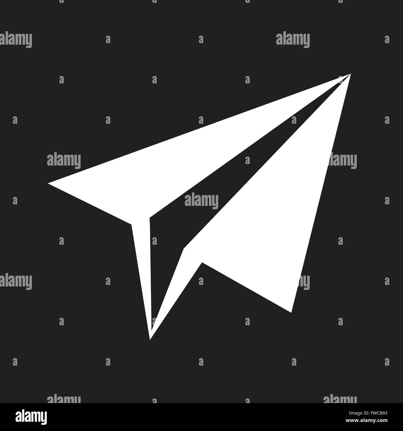 Paper plane icon Stock Vector Image & Art - Alamy