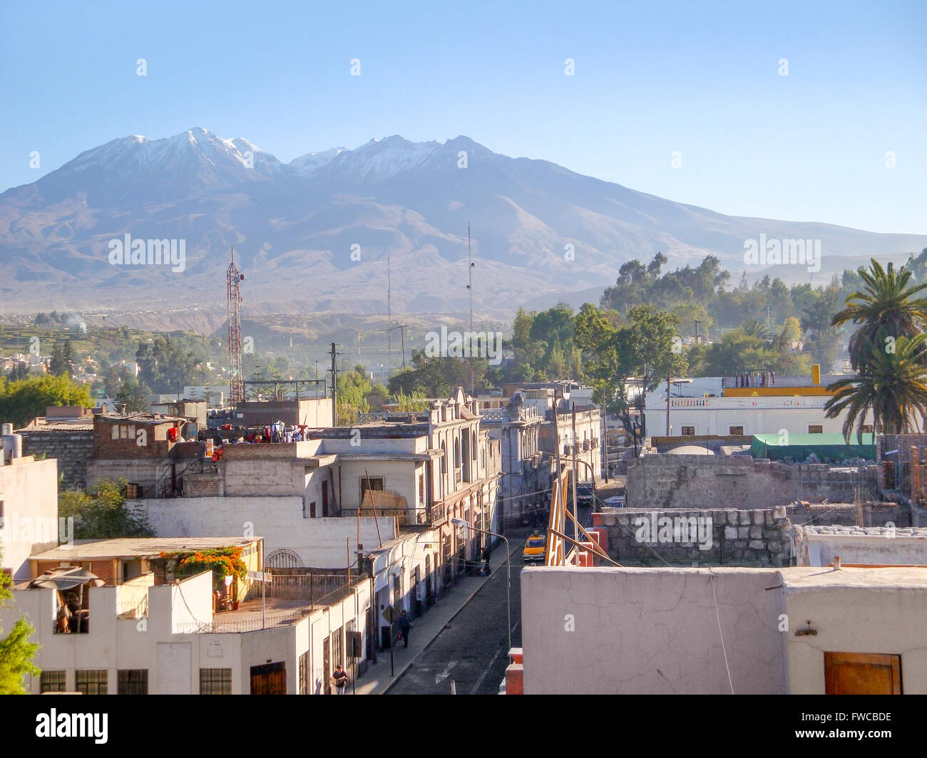 city named Arequipa in Peru ( South America ) Stock Photo