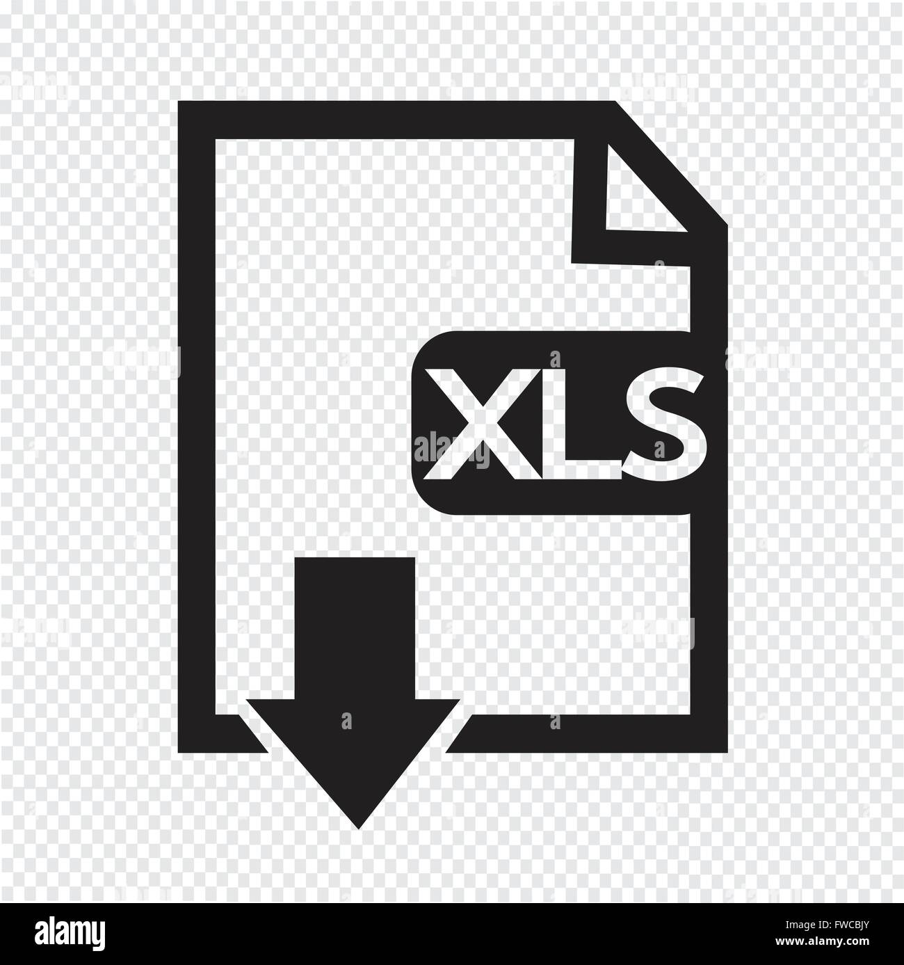 File type XLS icon Stock Vector Image & Art - Alamy