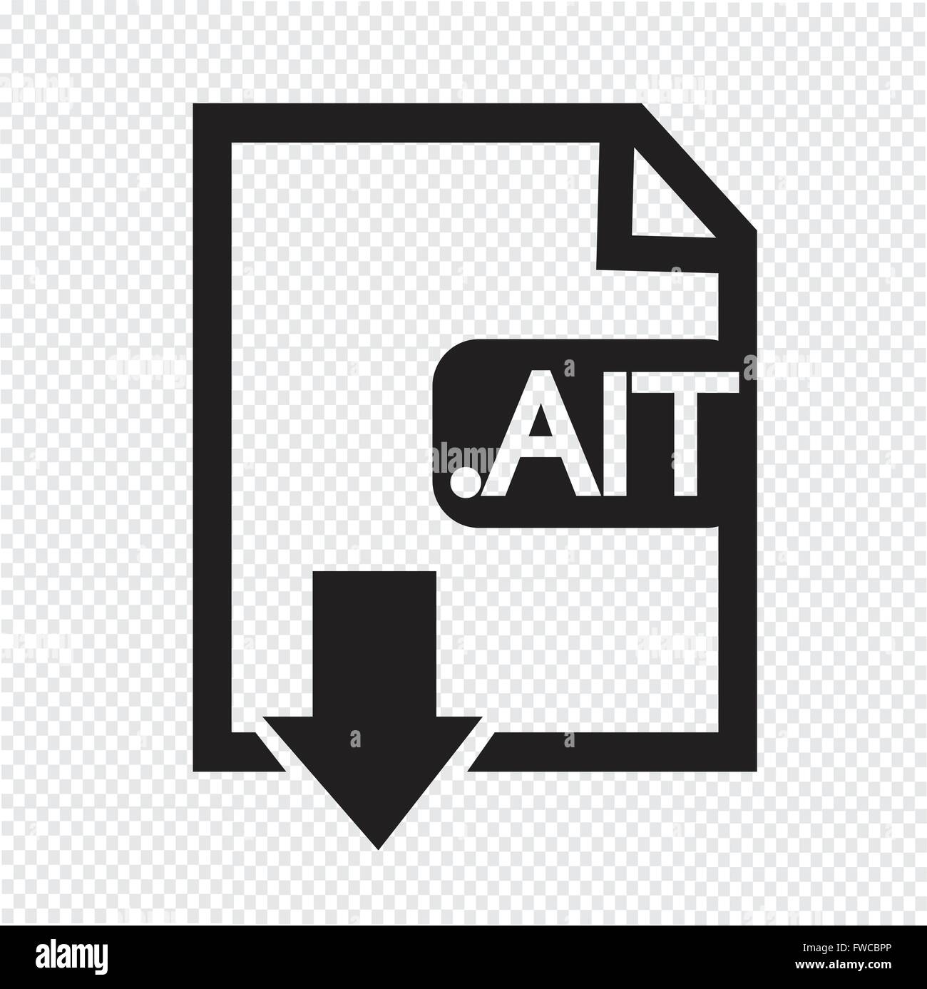 Image File type Format AIT icon Stock Vector Image & Art Alamy