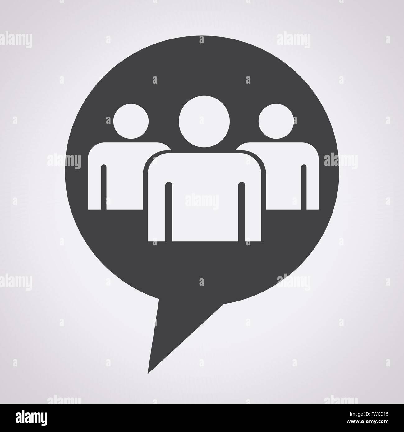 Speech bubble Group people icon Stock Vector Image & Art - Alamy
