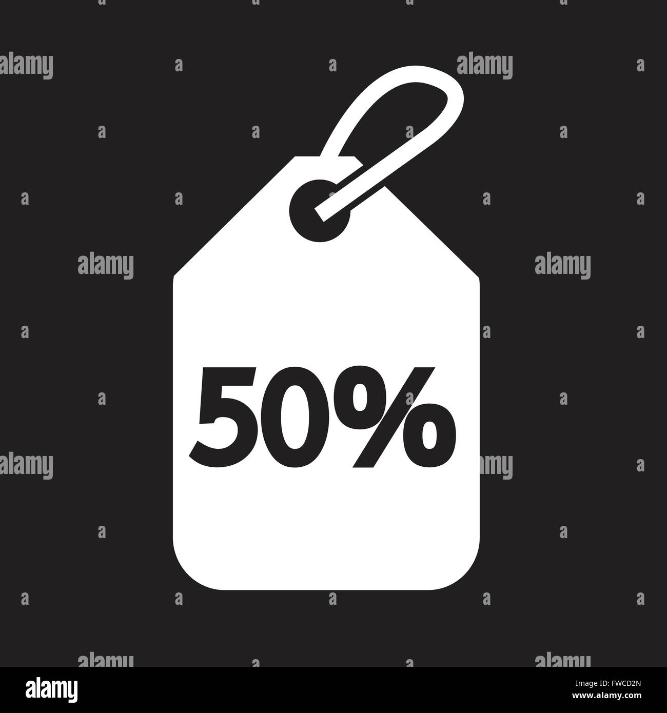 50% sale price tag icon Stock Vector Image & Art - Alamy