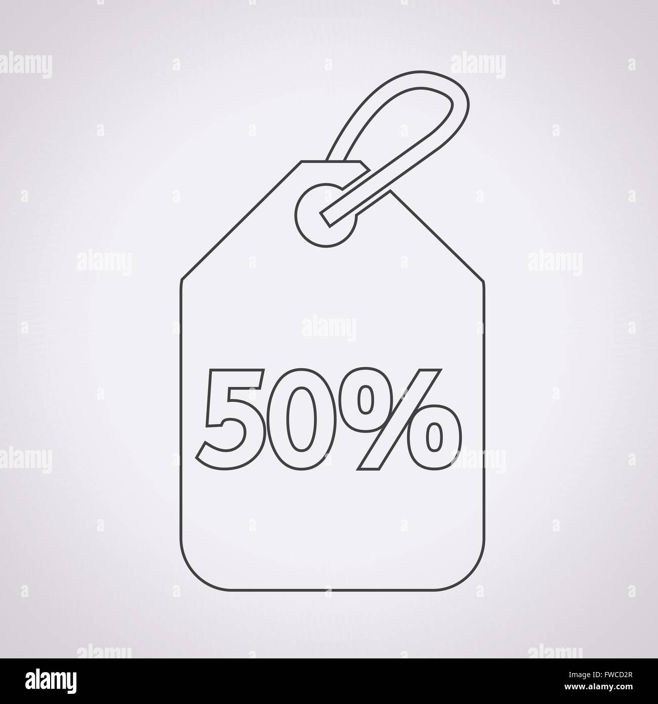 50% sale price tag icon Stock Vector Image & Art - Alamy