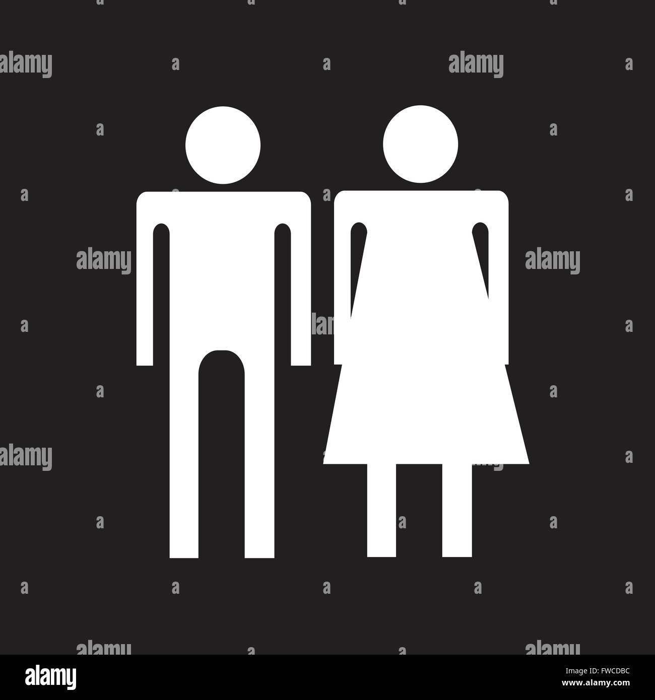 man and woman icon Stock Vector Image & Art - Alamy