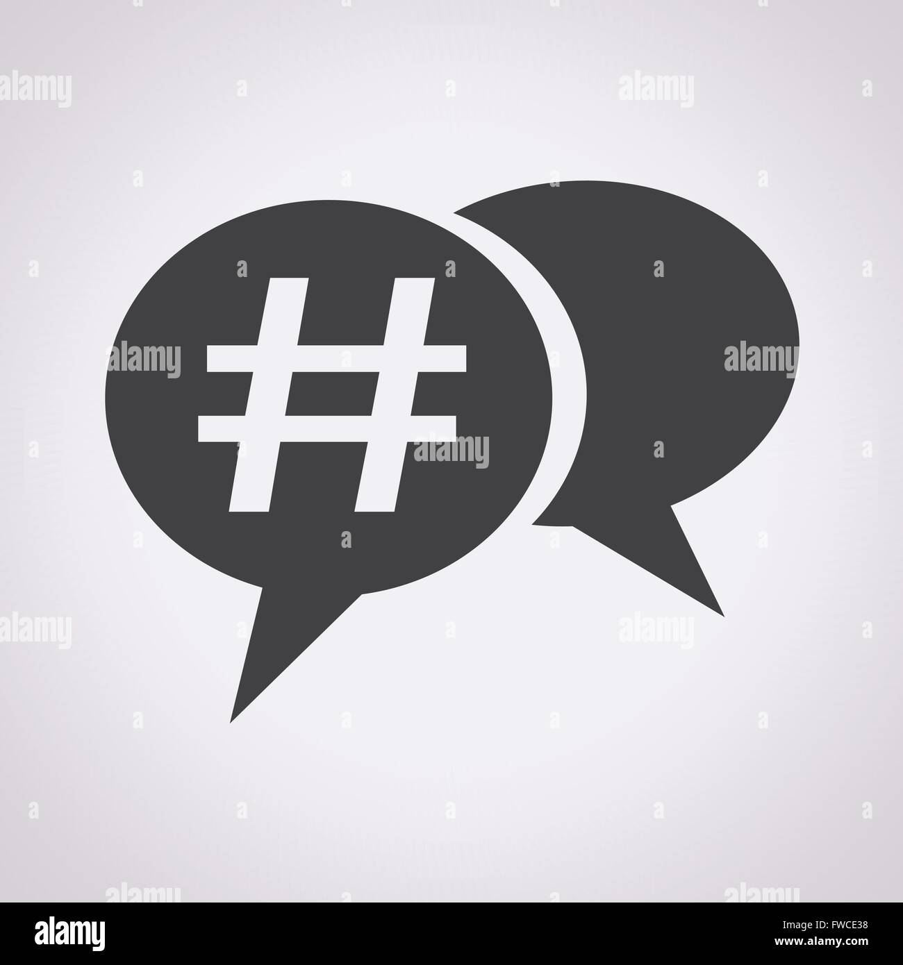 Hashtag icon Stock Vector Images - Alamy