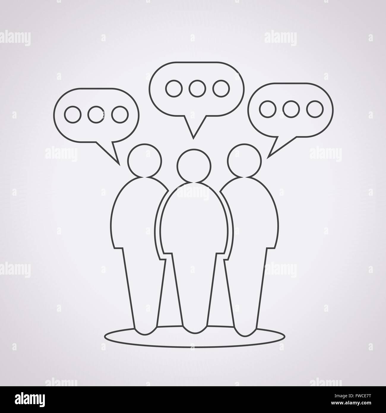 People Speech Bubble Icon Stock Vector Image & Art - Alamy