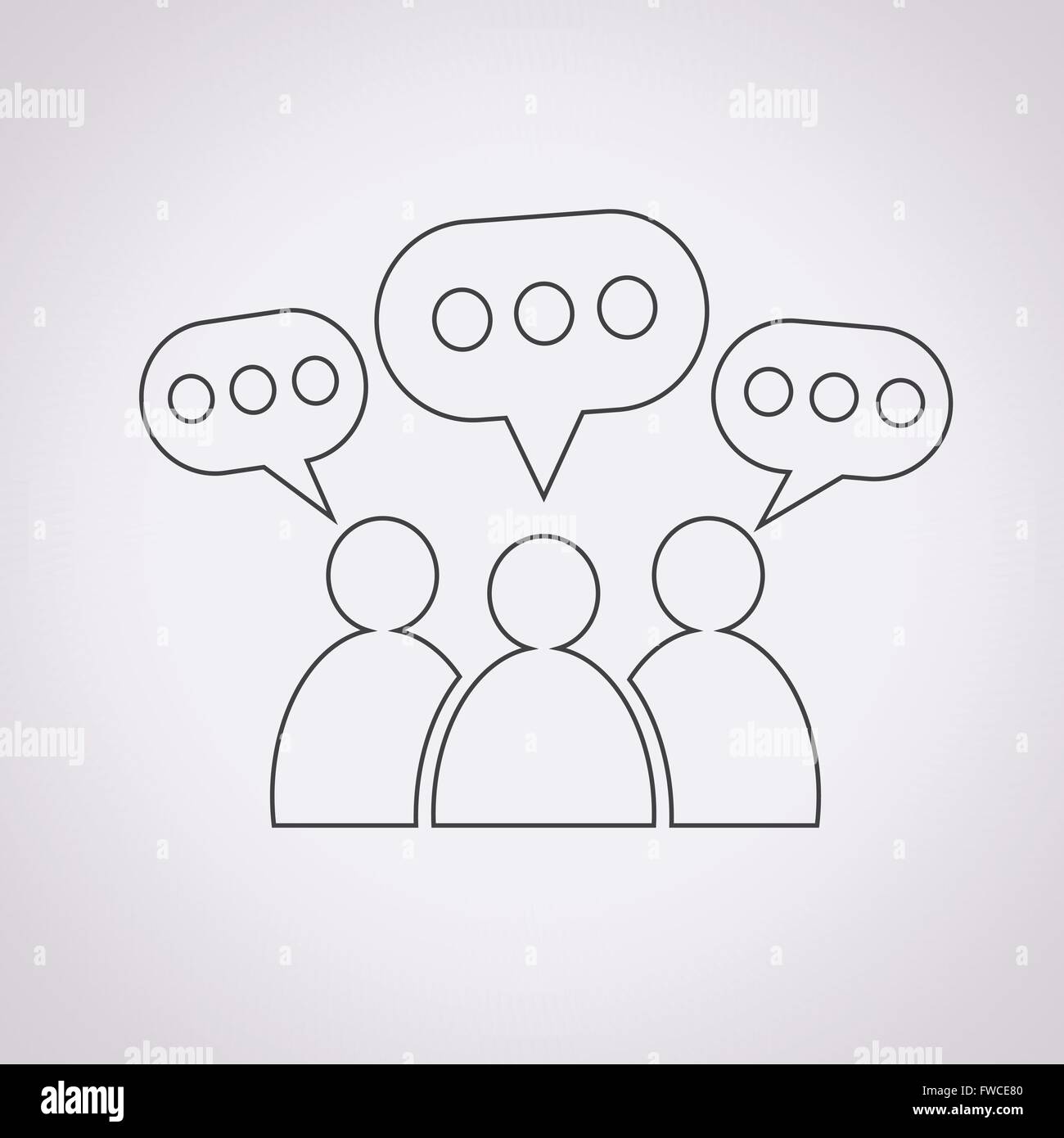 People Speech Bubble Icon Stock Vector Image & Art - Alamy