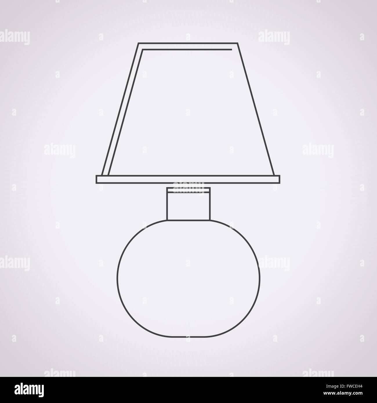 table lamp icom Stock Vector Image & Art - Alamy