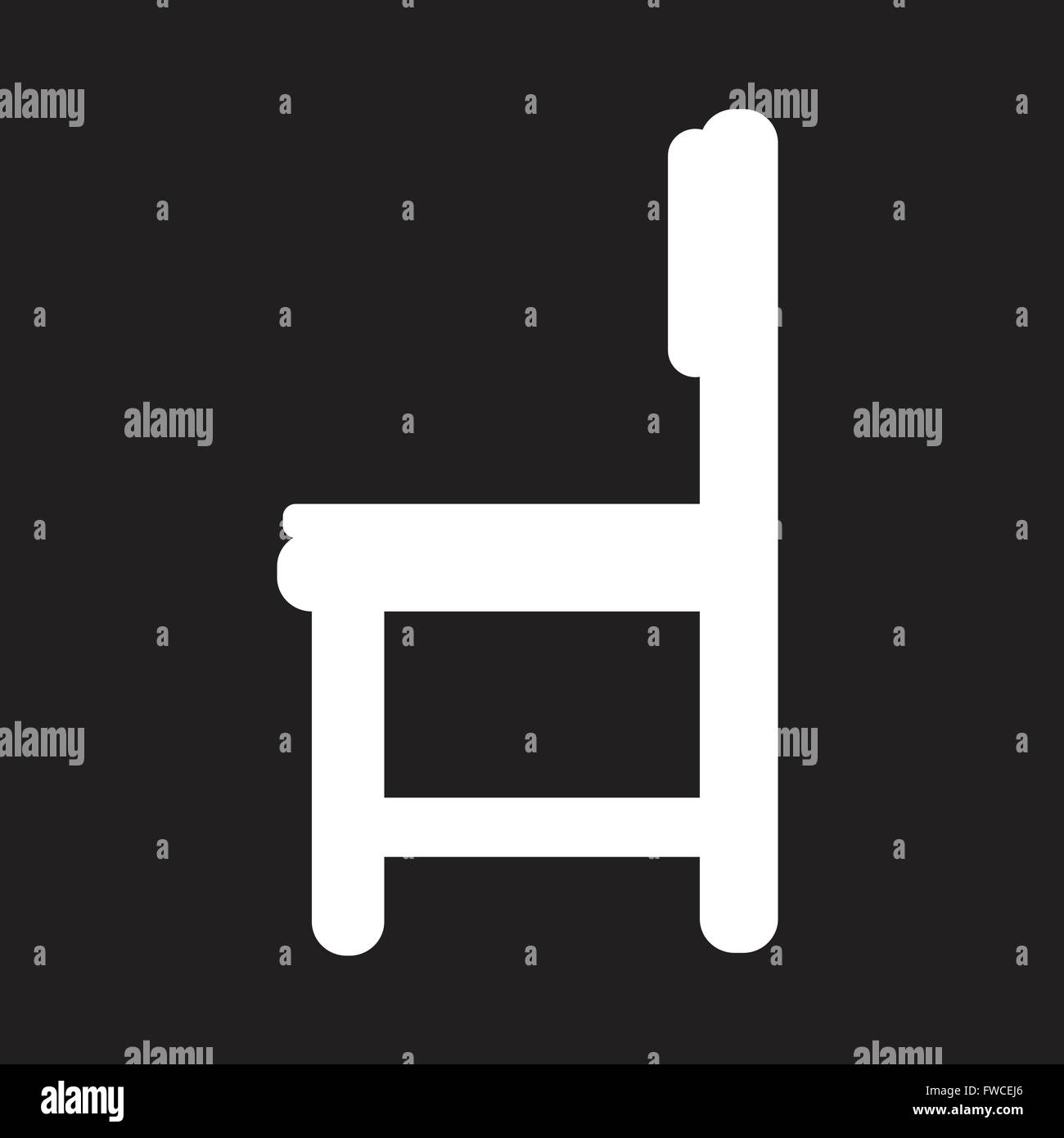 Chair Furniture Icon Stock Vector Image & Art - Alamy