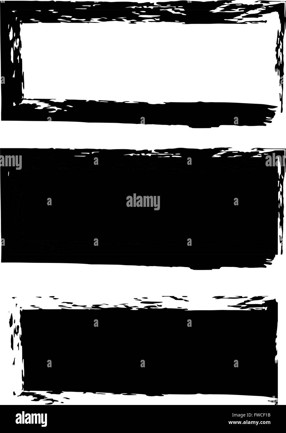Grunge black frame vector background set Stock Vector Image & Art - Alamy