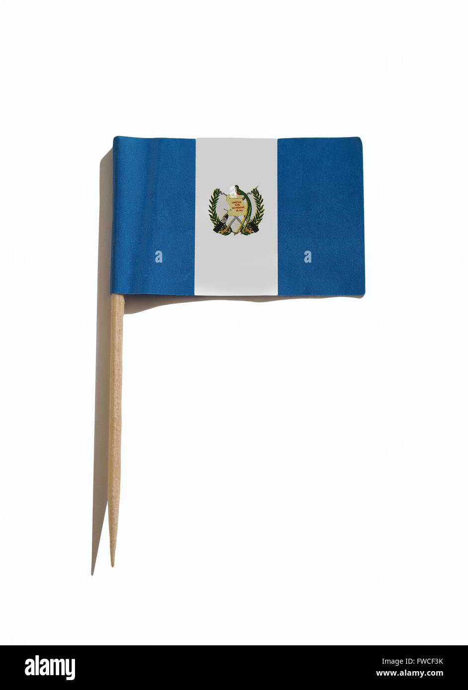 toothpick with the flag of Guatemala Stock Photo
