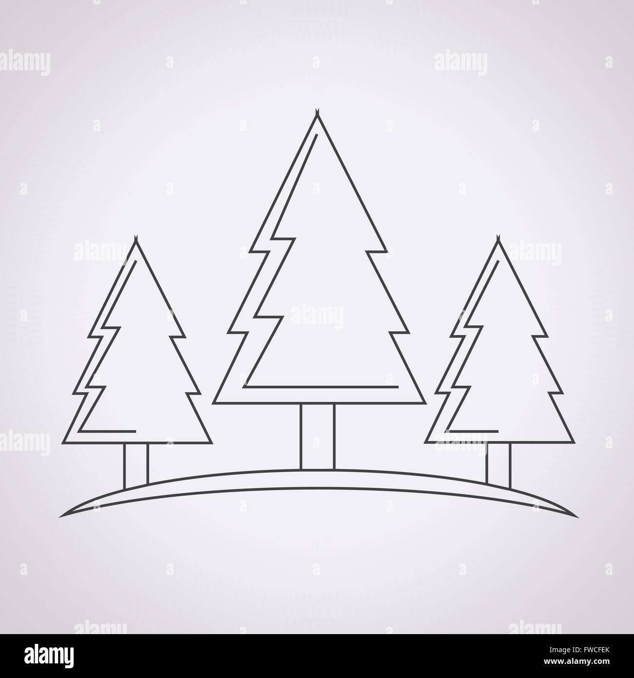 Forest tree icon Stock Vector Image & Art - Alamy