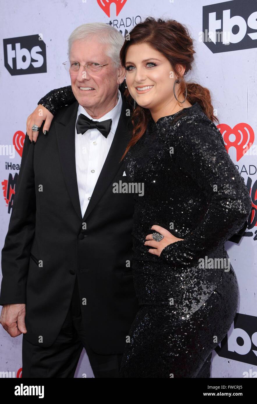 Los Angeles, CA, USA. 3rd Apr, 2016. Meghan Trainor, dad at arrivals