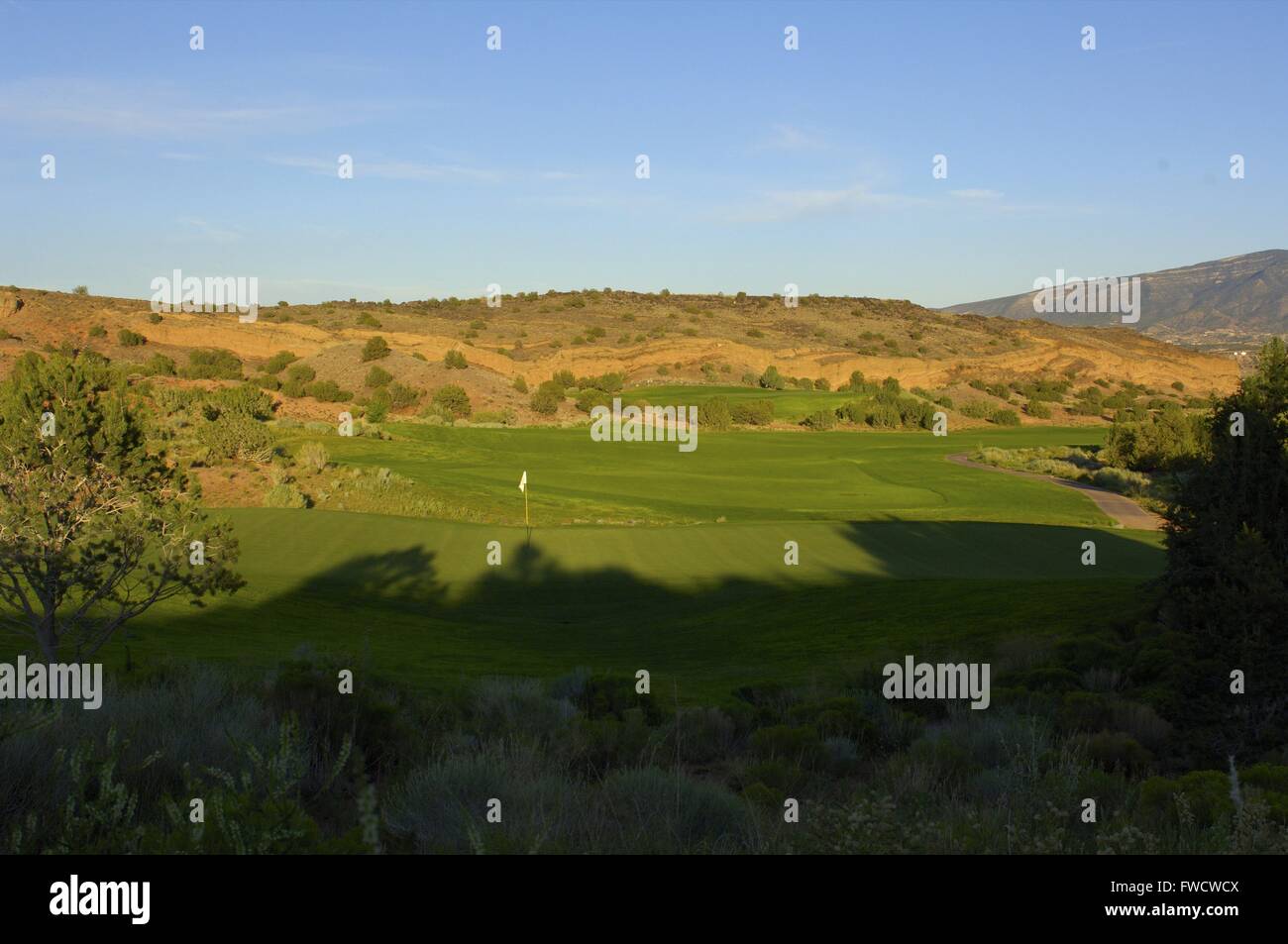 Santa Ana Pueblo, N.M, USA. 9th July, 2006. No. 12 on the Twin Warriors Golf Club on July 9, 2006 in Santa Ana Pueblo, N.M.ZUMA Press/Scott A. Miller © Scott A. Miller/ZUMA Wire/Alamy Live News Stock Photo