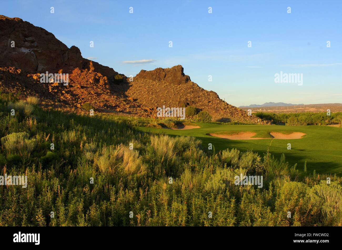 Santa Ana Pueblo, N.M, USA. 9th July, 2006. No. 16 on the Twin Warriors Golf Club on July 9, 2006 in Santa Ana Pueblo, N.M.ZUMA Press/Scott A. Miller © Scott A. Miller/ZUMA Wire/Alamy Live News Stock Photo
