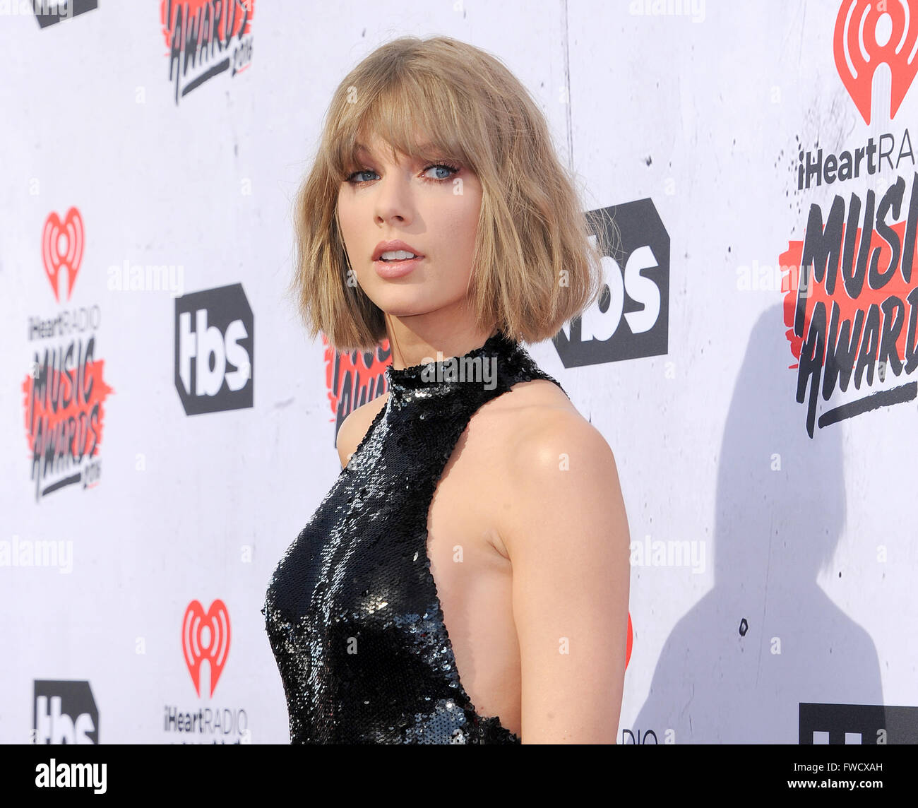 Los Angeles, California, USA. 3rd April, 2016. Taylor Swift at the 2016 iHeartRadio Music Awards held at the Forum in Inglewood, USA on April 3, 2016. Credit:  Hyperstar/Alamy Live News Stock Photo