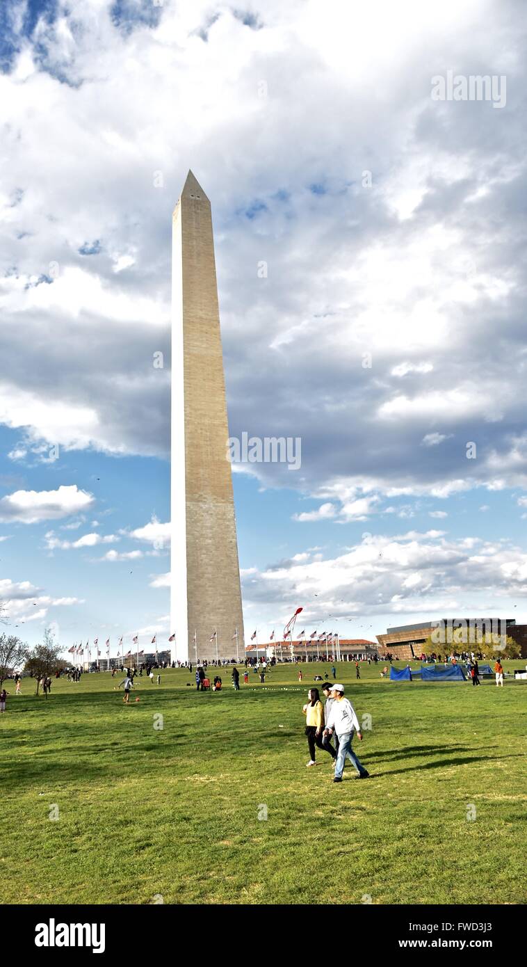 Washington monument in DC Stock Photo